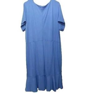 NWT Eloquil Periwinkle Blue Dress Plus 22 Mermaid Hem Fairy Career Cottagecore